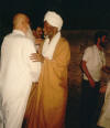 مع الدكتور  حسن الترابي  - في منزل الشيخ أسعد  - 1991  