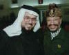 مع الرئيس ياسر عرفات في تونس كمفتي لقوات منظمة  التحرير الفلسطينية
