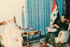 مع الرئيس صدام حسين - 1990